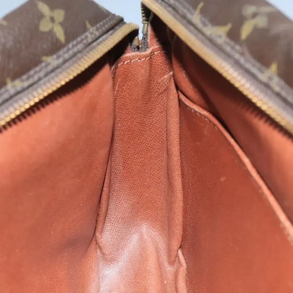 Louis Vuitton Monogram Compiegne 28 Clutch Bag Brown
